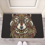 Native American Wolf Spirit Animal Print Rubber Doormat