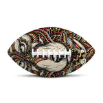 Native American Wolf Spirit Animal Print Rugby Ball