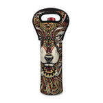 Native American Wolf Spirit Animal Print Single Neoprene Wine Tote