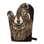 Native American Wolf Spirit Animal Print Single Oven Mitt