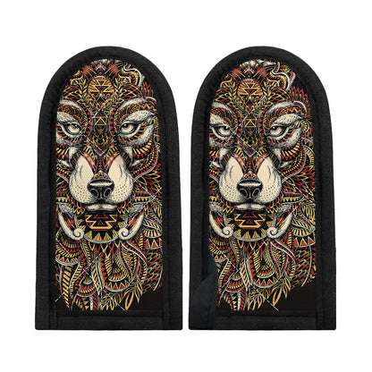 Native American Wolf Spirit Animal Print Skillet Handle Cover