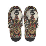 Native American Wolf Spirit Animal Print Slippers