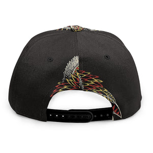 Native American Wolf Spirit Animal Print Snapback Cap