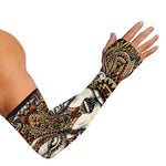 Native American Wolf Spirit Animal Print Sun Protection Arm Sleeves