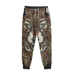 Native American Wolf Spirit Animal Print Sweatpants