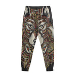 Native American Wolf Spirit Animal Print Sweatpants