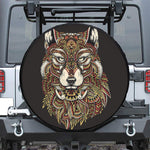 Native American Wolf Spirit Animal Print Tire Cover