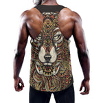 Native American Wolf Spirit Animal Print Training Tank Top