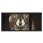 Native American Wolf Spirit Animal Print Trifold Wallet