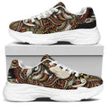 Native American Wolf Spirit Animal Print White Chunky Shoes