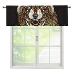 Native American Wolf Spirit Animal Print Window Valance