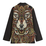 Native American Wolf Spirit Animal Print Women's Blazer