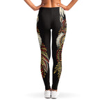 Native American Wolf Spirit Animal Print Women's Leggings