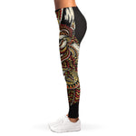 Native American Wolf Spirit Animal Print Women's Leggings