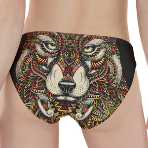 Native American Wolf Spirit Animal Print Women's Panties