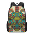 Native Bohemian Sea Turtle Print 17 Inch Backpack