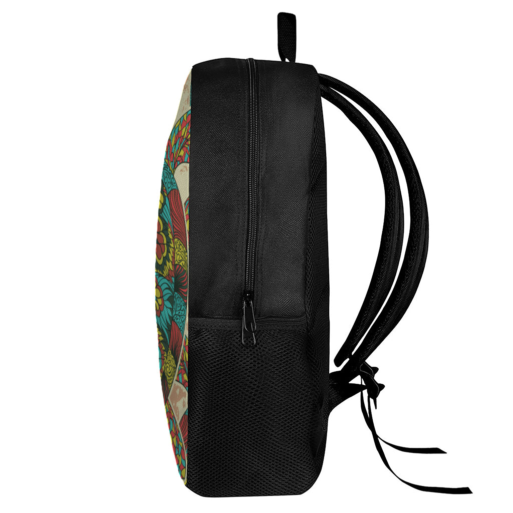 Native Bohemian Sea Turtle Print 17 Inch Backpack