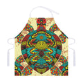 Native Bohemian Sea Turtle Print Adjustable Apron