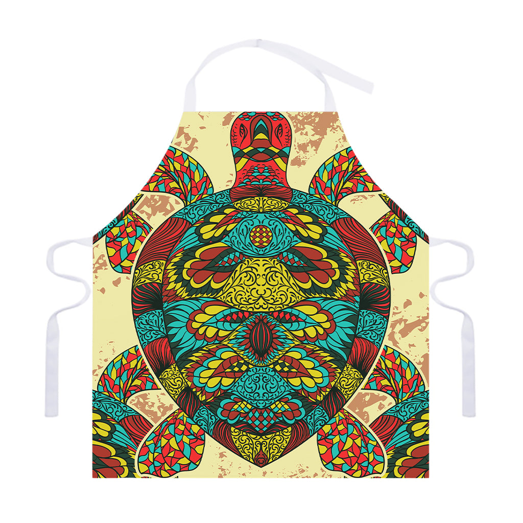 Native Bohemian Sea Turtle Print Adjustable Apron
