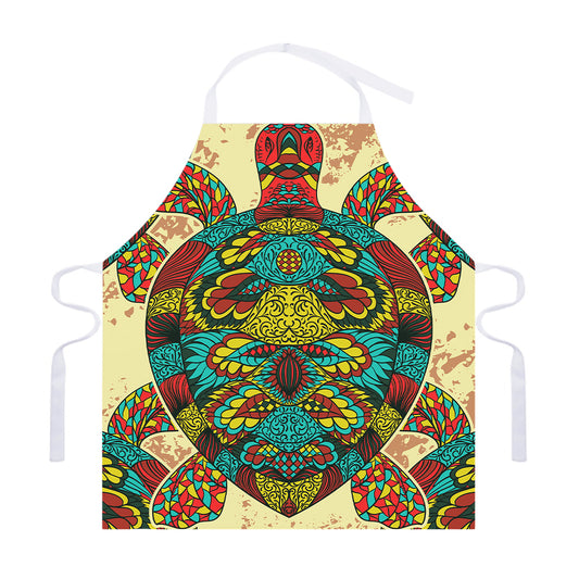 Native Bohemian Sea Turtle Print Adjustable Apron
