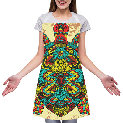 Native Bohemian Sea Turtle Print Adjustable Apron