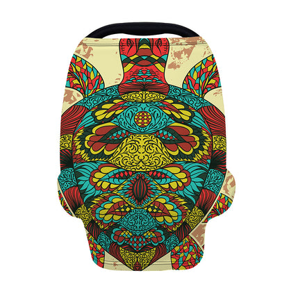 Native Bohemian Sea Turtle Print Baby Seat Cover