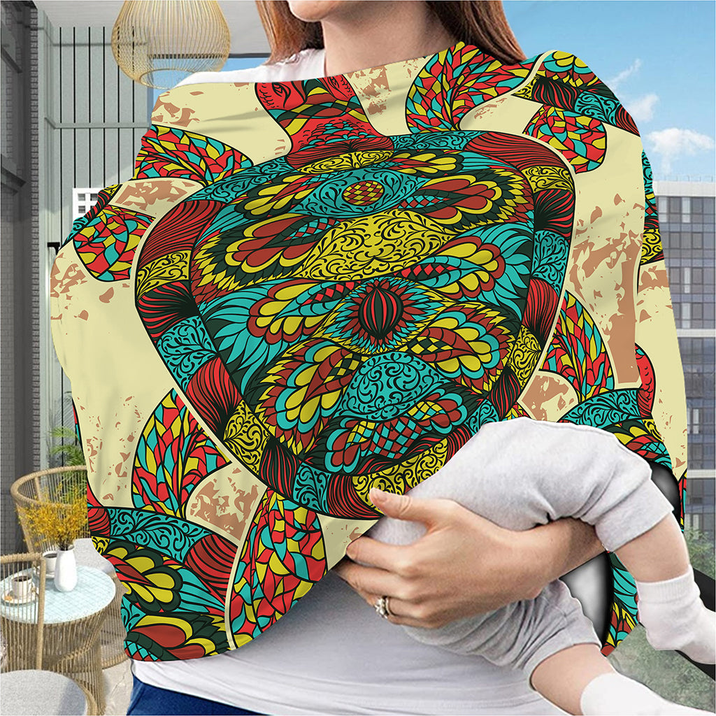Native Bohemian Sea Turtle Print Baby Seat Cover