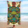 Native Bohemian Sea Turtle Print Beach Towel