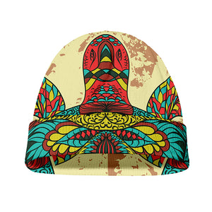 Native Bohemian Sea Turtle Print Beanie