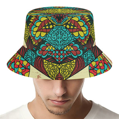 Native Bohemian Sea Turtle Print Bucket Hat