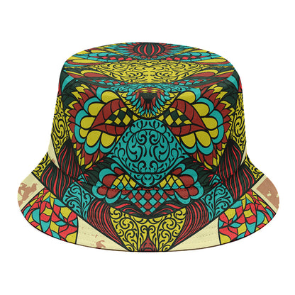 Native Bohemian Sea Turtle Print Bucket Hat