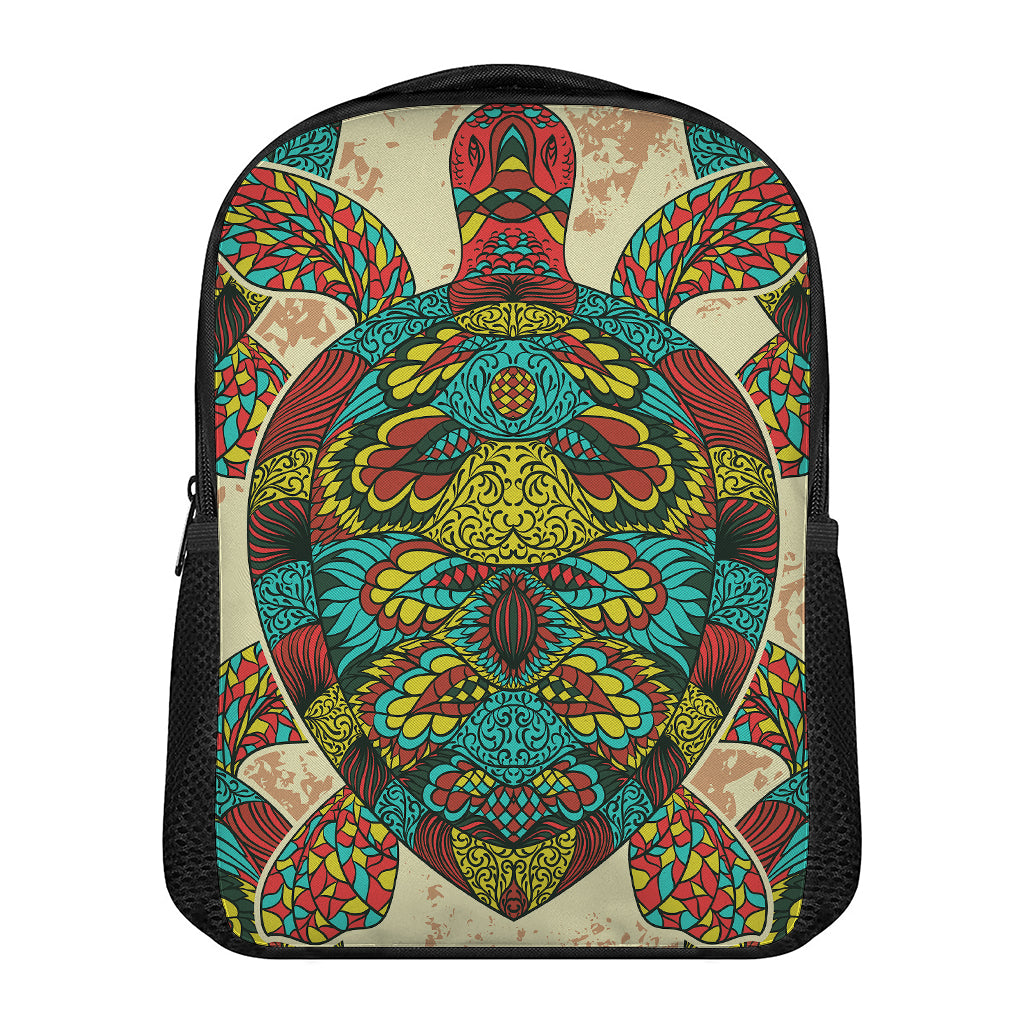 Native Bohemian Sea Turtle Print Casual Backpack