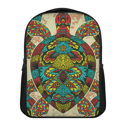 Native Bohemian Sea Turtle Print Casual Backpack
