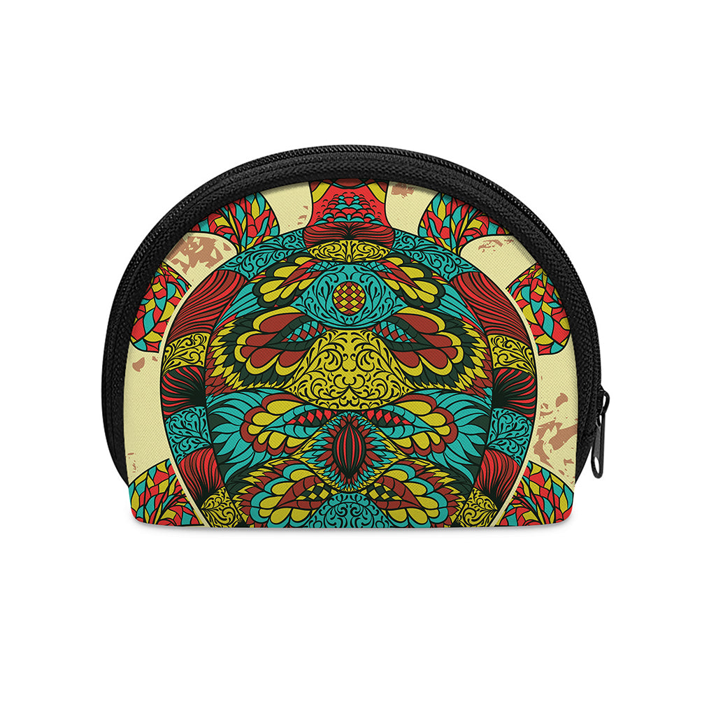 Native Bohemian Sea Turtle Print Coin Purse
