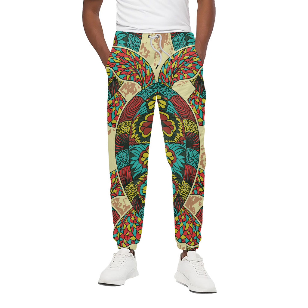 Native Bohemian Sea Turtle Print Cotton Pants