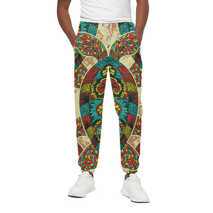 Native Bohemian Sea Turtle Print Cotton Pants