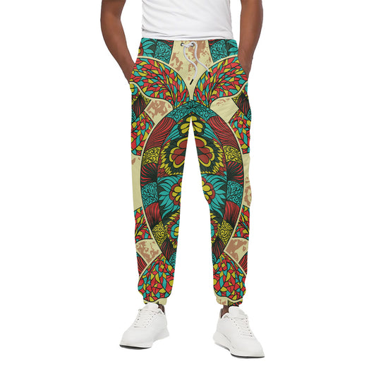 Native Bohemian Sea Turtle Print Cotton Pants