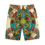 Native Bohemian Sea Turtle Print Cotton Shorts