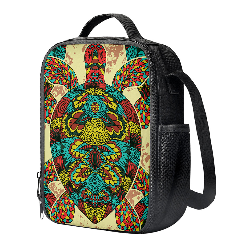 Native Bohemian Sea Turtle Print Crossbody Lunch Bag