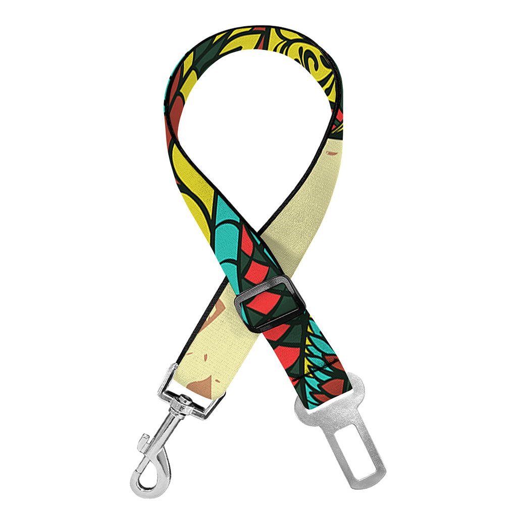Native Bohemian Sea Turtle Print Dog Seat Belt