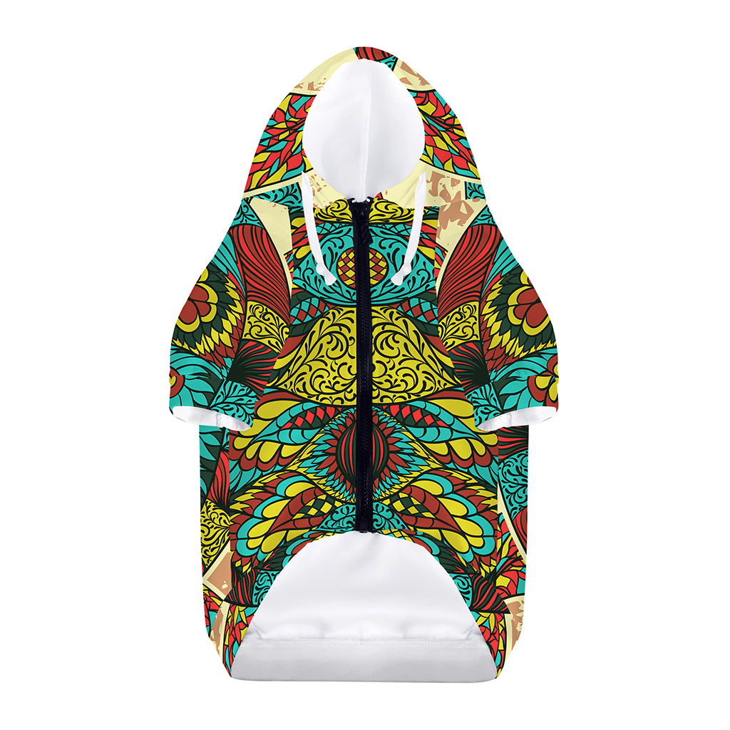 Native Bohemian Sea Turtle Print Dog Zip Up Hoodie