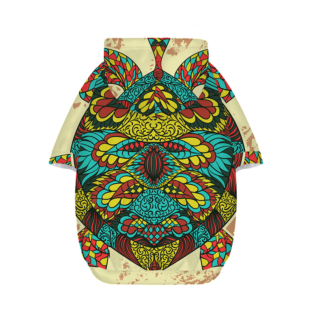 Native Bohemian Sea Turtle Print Dog Zip Up Hoodie