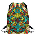 Native Bohemian Sea Turtle Print Drawstring Backpack