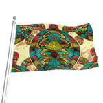 Native Bohemian Sea Turtle Print Flag