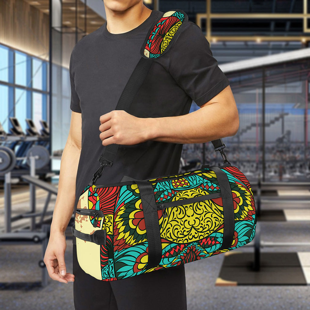 Native Bohemian Sea Turtle Print Gym Bag