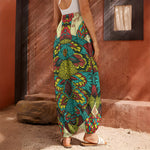 Native Bohemian Sea Turtle Print Harem Pants