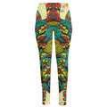Native Bohemian Sea Turtle Print High-Waisted Pocket Leggings