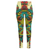 Native Bohemian Sea Turtle Print High-Waisted Pocket Leggings