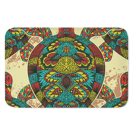 Native Bohemian Sea Turtle Print Indoor Door Mat