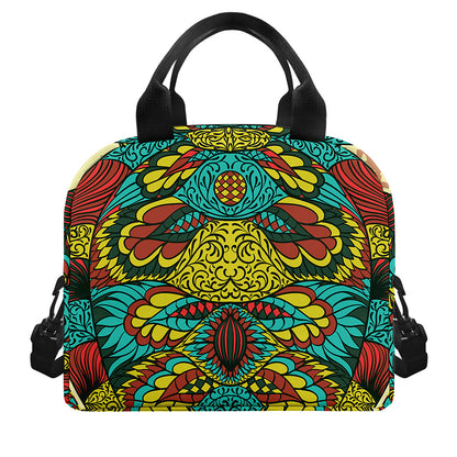 Native Bohemian Sea Turtle Print Insulated Lunch Bag